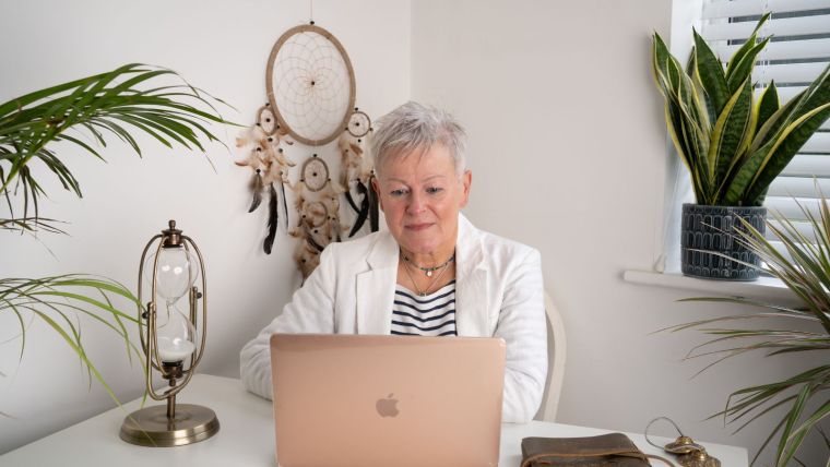 Jules Whale in her office